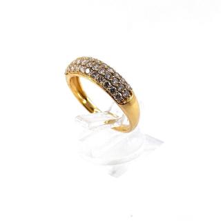 Bague Or Jaune 18k Diamant 0.75 Ct
