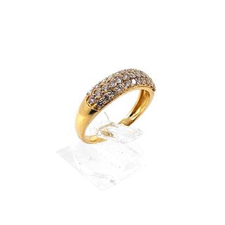 Bague Or Jaune 18k Diamant 0.75 Ct
