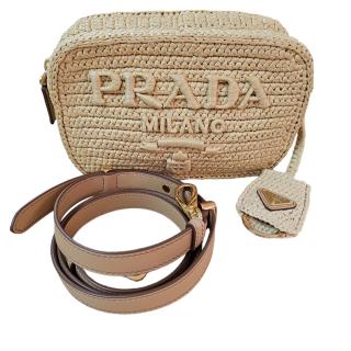 Sac Prada Raffia Shoulder