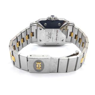Cartier Santos Carrée Two Tone Godron Strap