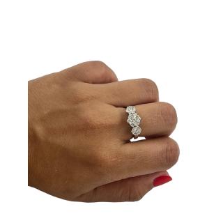 Bague Or Blanc et Diamants