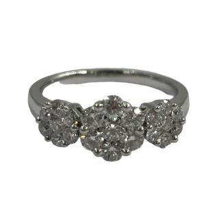 Bague Or Blanc et Diamants
