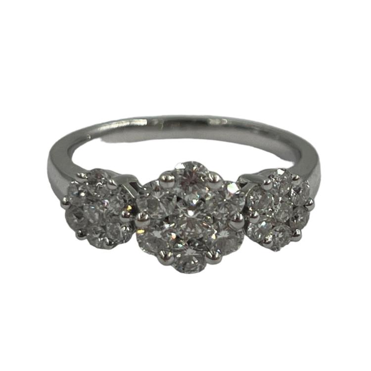 Bague Or Blanc et Diamants