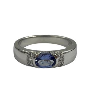Bague or blanc 18cts