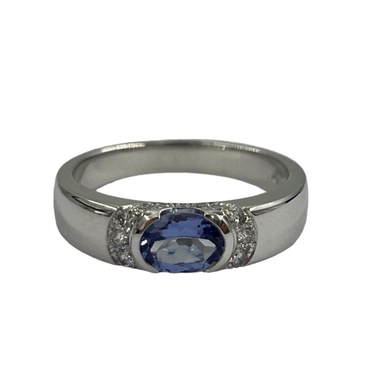 Bague or blanc 18cts