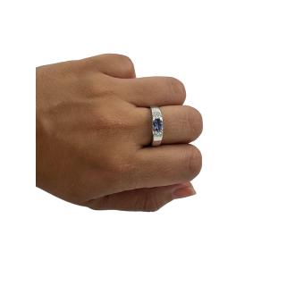 Bague or blanc 18cts