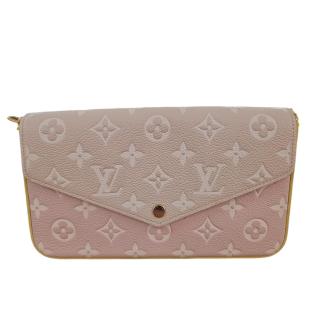 Pochette Félicie Cuir Monogram Empreinte