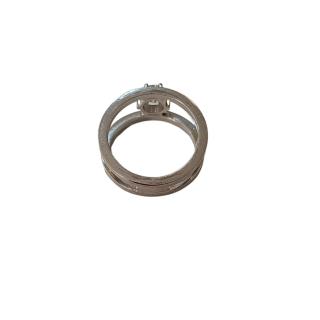 Bague Or Blanc 18 Ct et Diamant 0.8 Ct