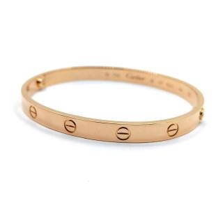 Bracelet Cartier Love (Or Rose 18k / Taille 19)