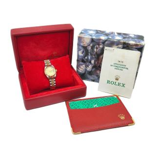 Rolex Lady DateJust 26 Champagne Diamond Dial