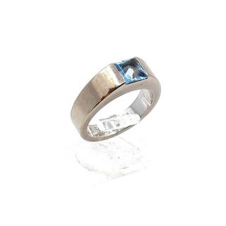 Bague Cartier Tank Solo Aigue Marine