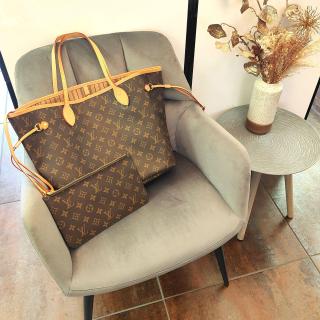 Sac à main Louis Vuitton Neverfull MM + Pochette