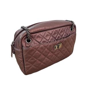 Sac Camera Chanel 2.55 Parme Metallique
