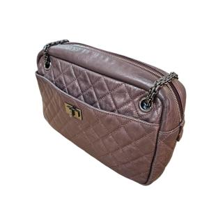 Sac Camera Chanel 2.55 Parme Metallique