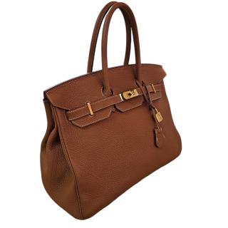 Sac Hermès Birkin 35 Gold
