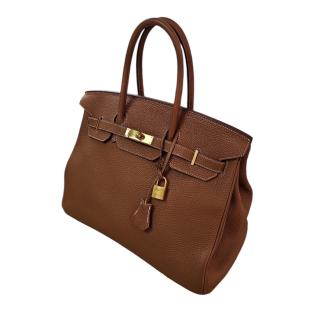 Sac Hermès Birkin 35 Gold