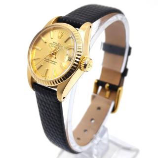 Rolex Lady-DateJust 26 18k Gold Champagne Dial