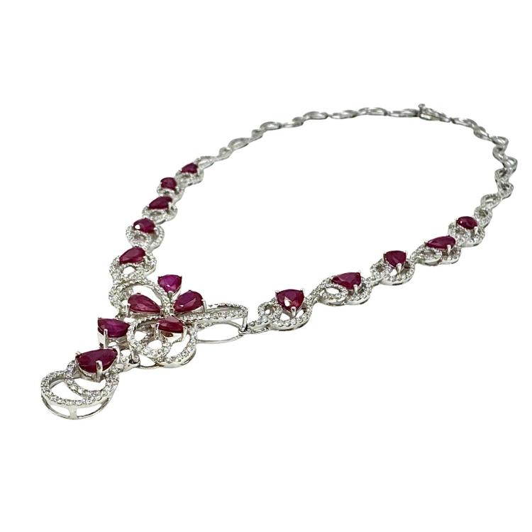 Collier Or Blanc 18K