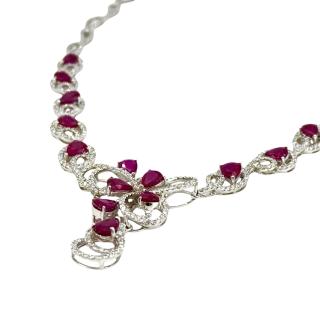 Collier Or Blanc 18K