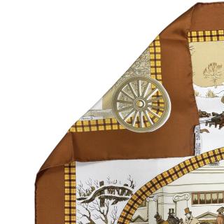 Hermès Carré 90 Bull & Mouth Western Coach