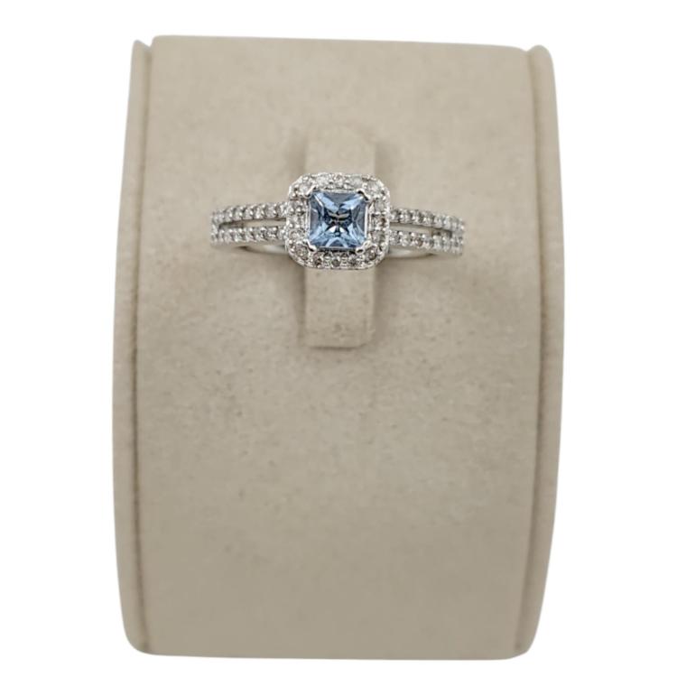 Bague Glamira Or 18K Aigue-Marine