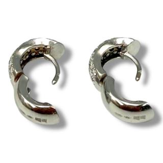 Boucles D'Oreilles Or Blanc & Diamants