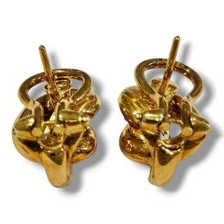 Boucles D'oreilles à Clip Or 18CT & Diamants