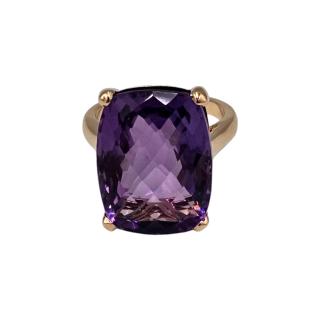 Bague Or Rose 18 Ct et Améthyste