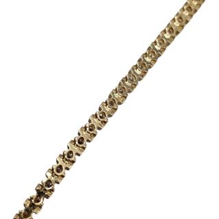 BRACELET RIVIERE DE DIAMANTS OR JAUNE 14 CT