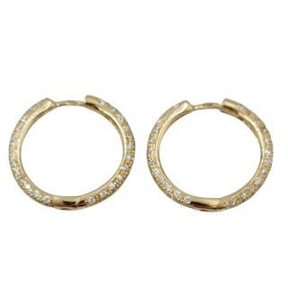 Boucles d'Oreilles Or 18K Diamants