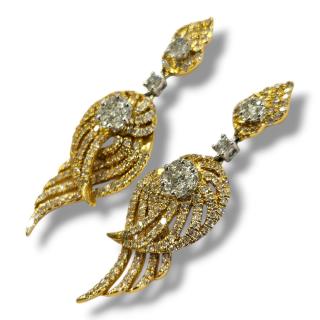 Boucles d'oreilles Or 18Ct & Diamants
