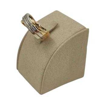 Bague 2 Ors 18 Ct Diamants