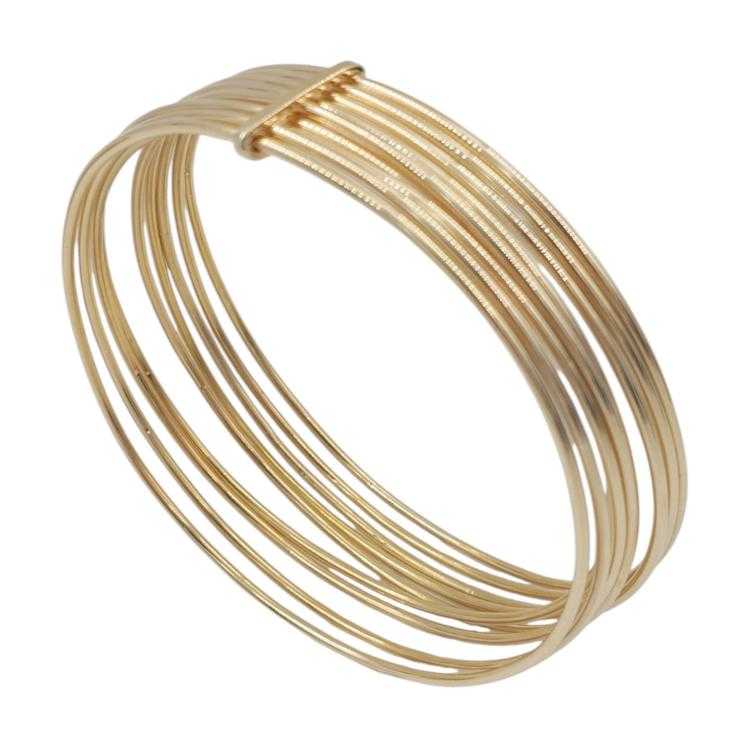 Bracelet 9 Rangs Or Jaune 18 Ct