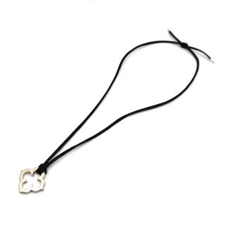 Collier Cartier Trèfle Gothique Or Blanc 18k