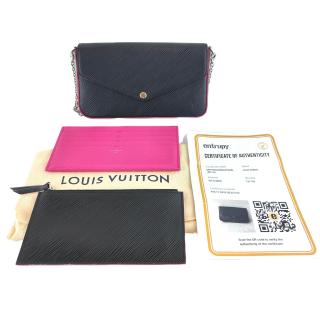 Pochette Louis Vuitton Felicie Épi noir