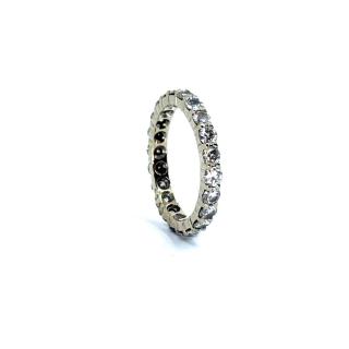 Bague Rivière de Diamants (1.68 Cts) Or Blanc 18k