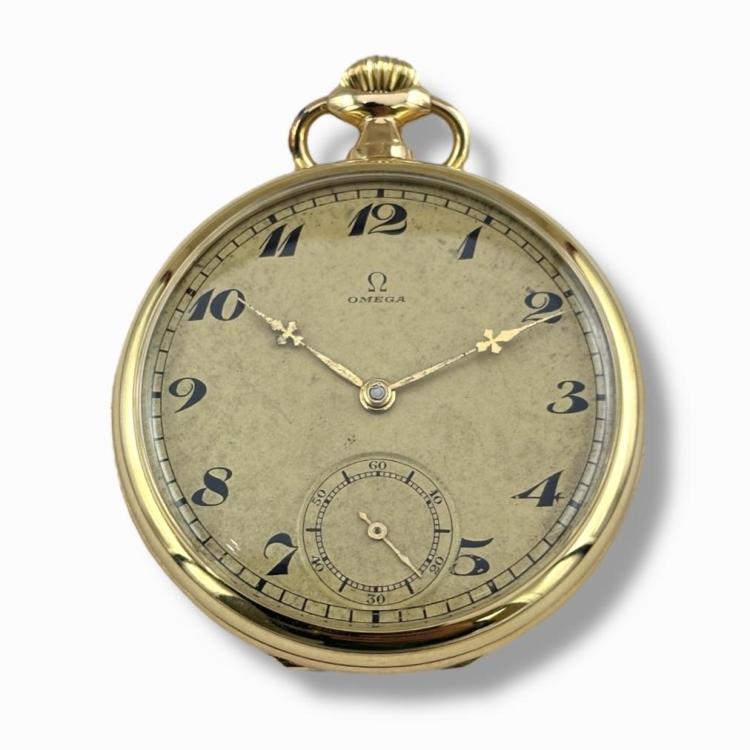 Montre à gousset Omega Lépine Or 18 carats