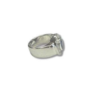 Bague or blanc 14ct