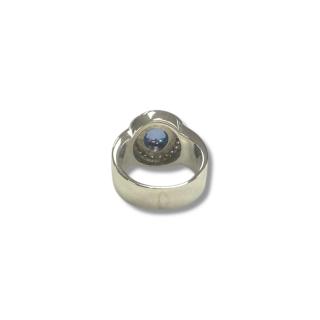 Bague or blanc 14ct