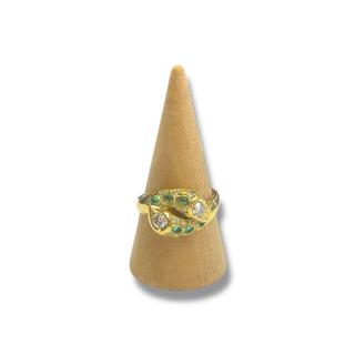 Bague Diamants & Emeraudes