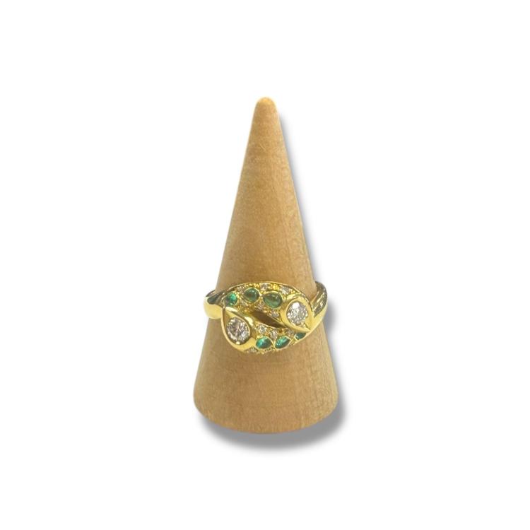 Bague Diamants & Emeraudes