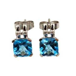 Boucles d'Oreilles Or 18Ct&Topazes