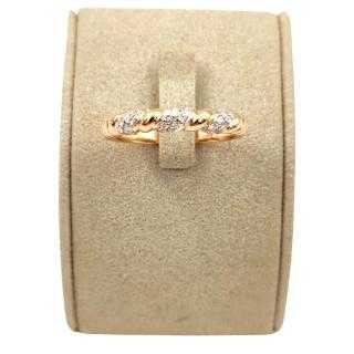 Bague Or Rose 18Ct&Diamants