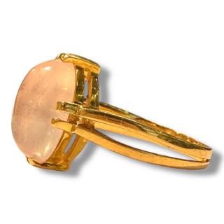 Bague Or 18Ct & Quartz Rose