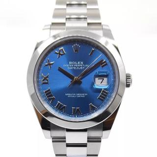 Rolex Datejust 41 Bleu Index Romain