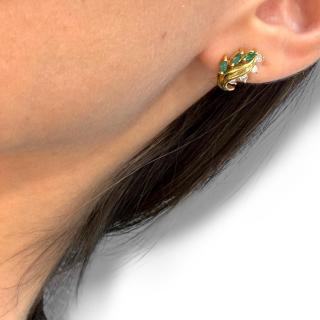 Boucles D'Oreilles Or 18Ct & Diamants