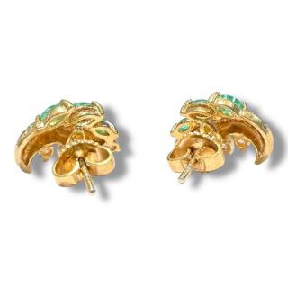 Boucles D'Oreilles Or 18Ct & Diamants