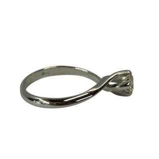 Bague Or Blanc Solitaire