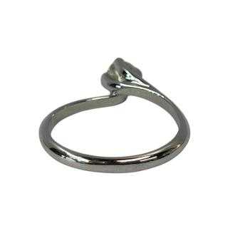 Bague Or Blanc Solitaire
