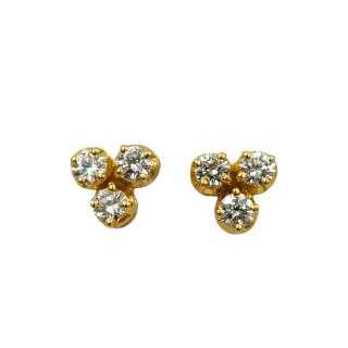 Boucles d'Oreilles Or 18 Ct & Diamants